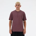 New Balance Kurzarmshirt Mens Lifestyle T-Shirt Lila/Dunkelrot/Rot/Rosa/Bordeaux
