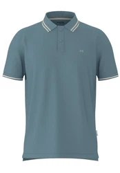 SELECTED HOMME Poloshirt 'SLHDante' Blau/Türkis/Grau