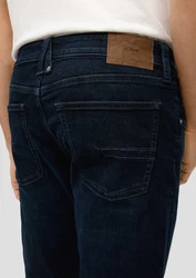 s.Oliver Stoffhose Jeans Nelio Slim Fit Mid Rise Slim Leg Hyperstretch Weiß/Dunkelblau/Creme/Hellblau