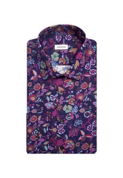Businesshemd Regular Regular Langarm Kentkragen Floral