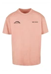 Merchcode T-Shirt Barely Awake Heavy Oversize Tee Rosa/Orange Merchcode T-Shirt Barely Awake Heavy Oversize Tee Rosa/Orange