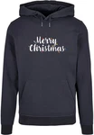 Merchcode Kapuzensweatshirt Merry Christmas Lights Basic Hoody (1-tlg) Dunkelblau