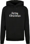 Merchcode Kapuzensweatshirt Merry Christmas Lights Basic Hoody (1-tlg) Schwarz/Silber