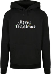 Kapuzensweatshirt Herren Merry Christmas Lights Basic Hoody (1-tlg)