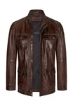 Milestone Fieldjacket MS-Jose Dunkelbraun/Braun/Dunkelrot