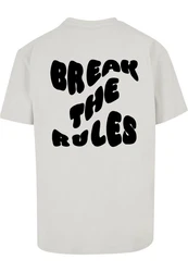 Merchcode T-Shirt Break The Rules Heavy Oversize Tee Grau/Hellgrau/Khaki/Beige