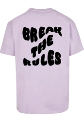 Merchcode T-Shirt Break The Rules Heavy Oversize Tee Lila