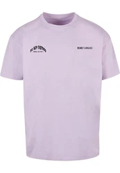 Merchcode T-Shirt Barely Awake Heavy Oversize Tee Lila/Rosa