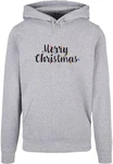 Merchcode Kapuzensweatshirt Merry Christmas Lights Basic Hoody (1-tlg) Grau/Silber