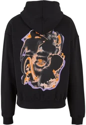 Upscale by Mister Tee Herren Hustle Ultra Heavy Oversize Hoodie Schwarz/Orange