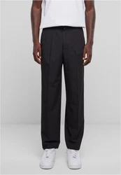 URBAN CLASSICS Stoffhose Wide Fit Pants Schwarz/Dunkelgrau/Dunkelblau