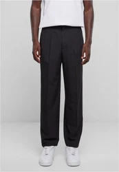 URBAN CLASSICS Stoffhose Wide Fit Pants Schwarz/Dunkelgrau/Dunkelblau