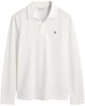 GANT Poloshirt REGULAR SHIELD LONGSLEEVE PIQUE RUGGER Wei