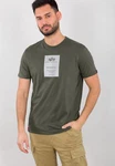 Alpha Industries Reflective Label T-Shirt Dunkelgrün