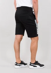 Alpha Industries Sweatshorts Big Letters Short Schwarz/Rot