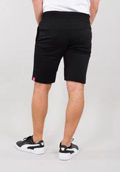 Alpha Industries Sweatshorts Big Letters Short Schwarz/Rot