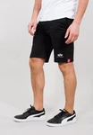 Alpha Industries Sweatshorts Big Letters Short Schwarz/Rot