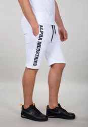 Alpha Industries Sweatshorts Big Letters Short Weiß/Creme