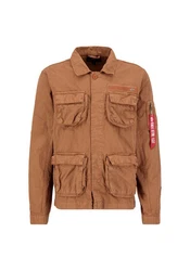 Alpha Industries Hemdjacke Men Overshirt Ripstop Cargo Overshirt Braun/Orange