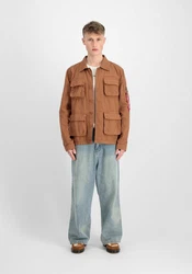Alpha Industries Hemdjacke Men Overshirt Ripstop Cargo Overshirt Braun/Orange