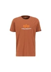 Alpha Industries Shirt T Rubber Orange/Braun/Rot