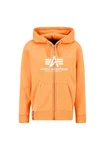 Alpha Industries Basic Zip Hoodie (PP) Orange