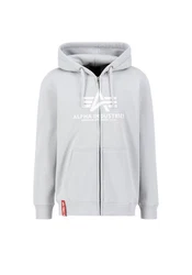 Alpha Industries Basic Zip Hoodie (PP) Hellgrau/Grau