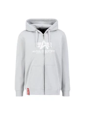 Alpha Industries Basic Zip Hoodie (PP) Hellgrau/Grau