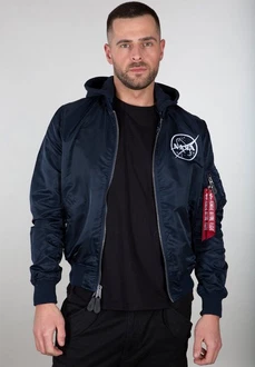 Alpha Industries Bomberjacke MA-1 LW HD NASA Glow Rev.