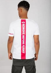 Alpha Industries T-Shirt RBF Back Stripe Weiß