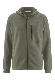 Fleecejacke Kapuze Relaxed aus reiner Bio-Baumwolle (1-St)