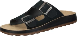 Fly Flot Pantoletten Schwarz/Beige/Blau/Dunkelblau