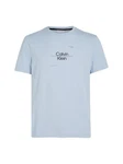 Calvin Klein T-Shirt OPTIC LINE LOGO Blau/Türkis/Hellblau