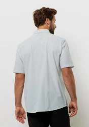 Jack Wolfskin Funktionshemd VANDRA S/S SHIRT Grau/Hellblau/Hellgrau/Blau