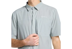 Jack Wolfskin Funktionshemd VANDRA S/S SHIRT Grau/Hellblau/Hellgrau/Blau