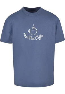 Merchcode Herren But First Coffee Heavy Oversized Tee