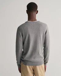 Gant Strickpullover CLASSIC COTTON V-NECK Dunkelgrau/Grau/Hellgrau