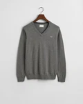 Gant Strickpullover CLASSIC COTTON V-NECK Dunkelgrau/Grau/Hellgrau