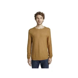 Rundhalspullover braun regular (1-tlg)
