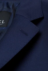 Digel Anzugsakko Dunkelblau/Hellblau