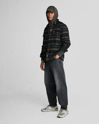 Lyle & Scott Hoodie Pullover Dunkelgrau/Schwarz/Grau/Gelb