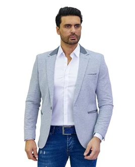 Denim Distriqt Jerseysakko Sportliches Herren Jersey Sakko mit besonderen Details Denim Distriqt Jerseysakko Sportliches Herren Jersey Sakko mit besonderen Details
