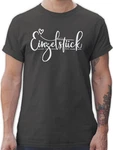 Shirtracer T-Shirt Einzelstück Valentinstag Partner Liebe Schwarz/Grün/Lila/Hellgrau/Weiß/Dunkelgrau