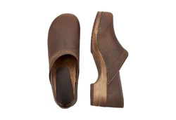 Sanita Wood Jamie Clog Braun/Dunkelbraun/Beige