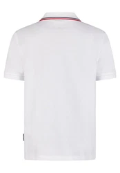 HECHTER PARIS Poloshirt mit Kontrastpiping am Kragen Weiß/Creme