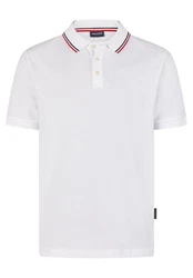 HECHTER PARIS Poloshirt mit Kontrastpiping am Kragen Weiß/Creme