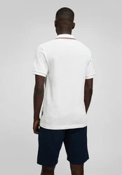 HECHTER PARIS Poloshirt mit Kontrastpiping am Kragen Weiß/Creme