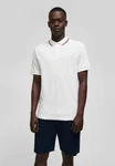HECHTER PARIS Poloshirt mit Kontrastpiping am Kragen Weiß/Creme