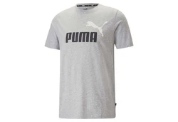 PUMA T-Shirt ESS+ Essentials 2 Col Logo Tee (586759) Dunkelgrau/Grau/Lila
