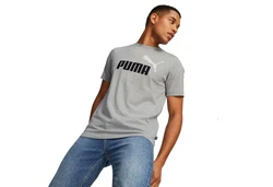 PUMA T-Shirt ESS+ Essentials 2 Col Logo Tee (586759) Dunkelgrau/Grau/Lila